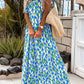 Elegant Floral Ruffled Summer Dress in 2 Colors (S - 2X)