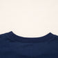 Activepologie Comfy Black Varsity Stripe Oversized Sweatshirt in 5 Colors