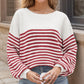 Colorblock Casual Striped Sweater in 4 Colors