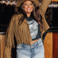 Western Fringe Cropped Jacket