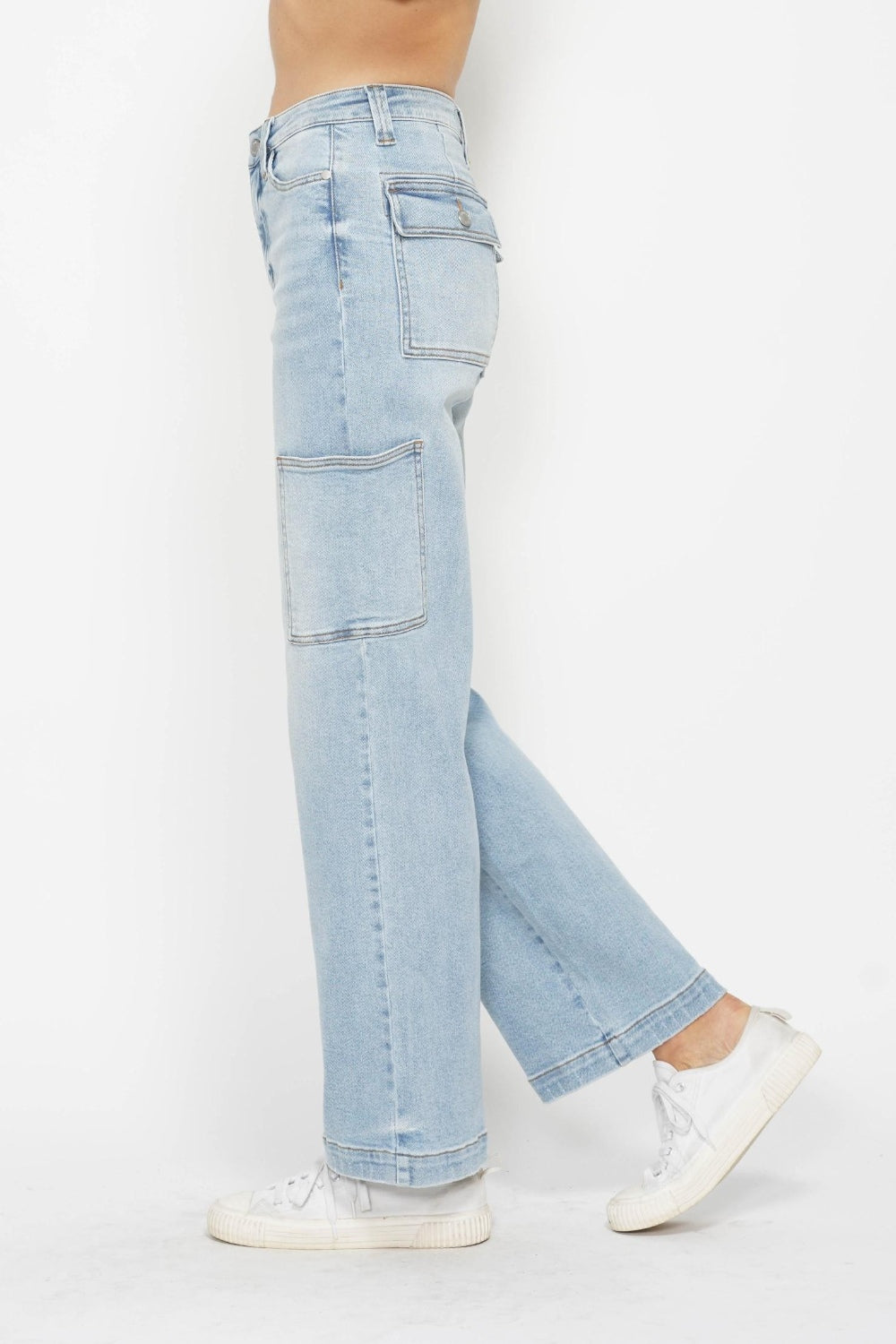 High Waist Straight Cargo Jeans (0 - 24W)