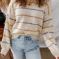 Cozy Knit Stripe Oversized Sweaters in 3 Colors