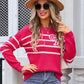 Elegant Bow Striped Sweater in 4 Colors