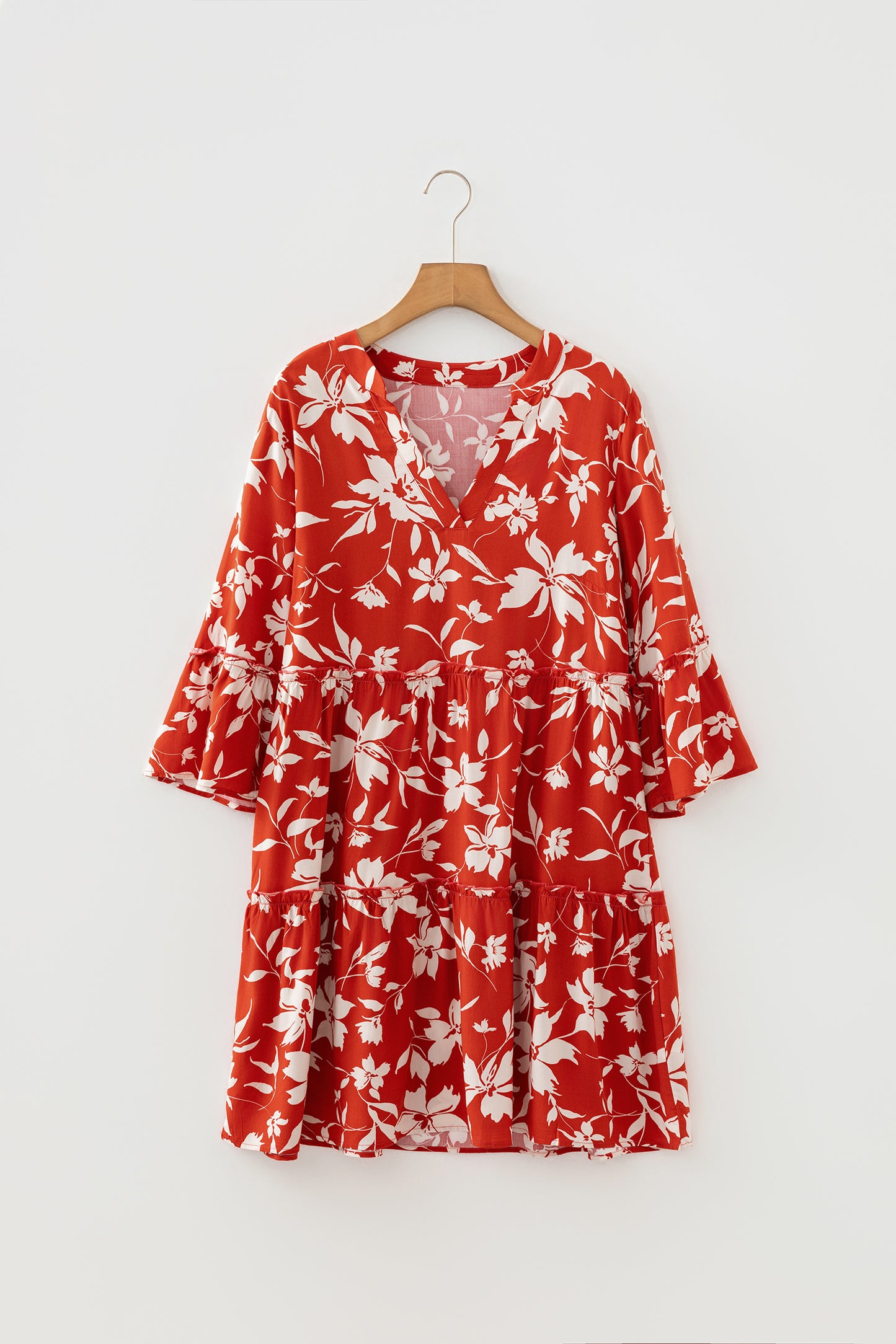 LaurenNichole Aura La'Vintage Floral Scallop Sleeve Mini Dress in 3 Colors  (S - 2X)