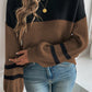 Cozy LaurenNichole Colorblock Knit Stripe Sweater in 2 Colors