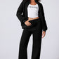 The Activepologie Comfy High Neck Zip-Up Jacket / Wide Legged Sweatsuit in 6 Colors (S - 2X)