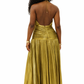 LaurenNichole La'Bond Luxurious Corset Halter Slit Evening Gown in 5 Colors S - 2X