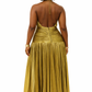 LaurenNichole La'Bond Luxurious Corset Halter Slit Evening Gown in 5 Colors S - 2X