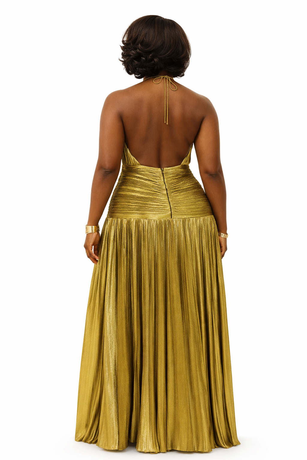 LaurenNichole La'Bond Luxurious Corset Halter Slit Evening Gown in 5 Colors S - 2X