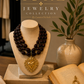 Elegantly Layered Acrylic Beaded Handmade Heart Pendant Stainless Steel at LaurenNichole