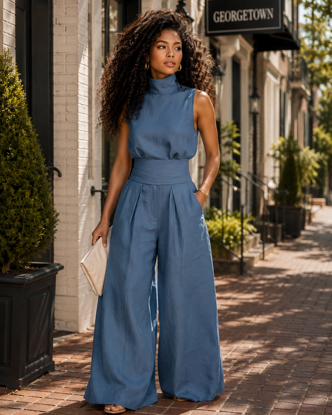 LaurenNichole La'Bond Noir Wide-Leg Outfit in 3 Colors S - 3X
