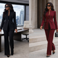 LaurenNichole La’Bond Tailored Power Blazer & Wide-Leg Trouser – Elegant Slim Fit Professional Suit