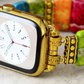 Natural Stone Colorful Chakra Imperial Jaspers Elastic Smart Watch 38mm/45mm