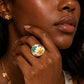 LaurenNichole Auré Chunky Gold Flower Ring – Tarnish-Free Statement Ring in 3 Sizes