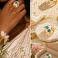 LaurenNichole Auré Chunky Gold Flower Ring – Tarnish-Free Statement Ring in 3 Sizes