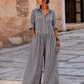 Aura La'Vintage Cottage Escape Plaid Wide-Leg Jumpsuit – 3 Colors (S–3X)