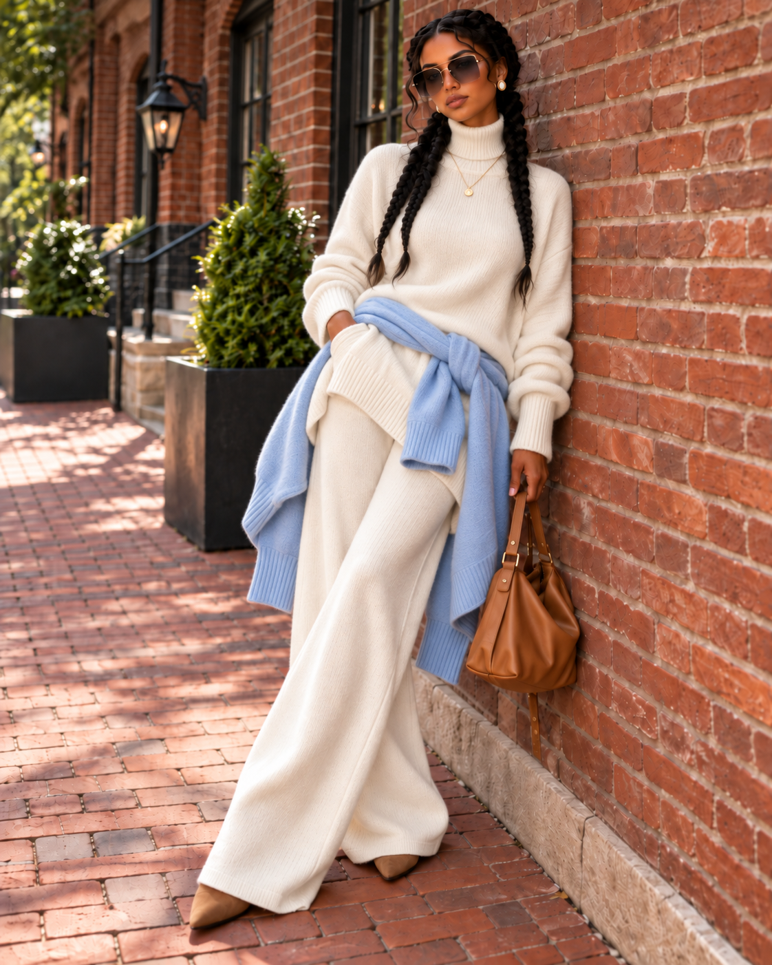 (TOP SELLING) Cozy Knit Turtleneck Sweater Outfits in 2 Styles 15 Colors