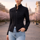 LaurenNichole Aura La’Vintage Chinese Knot Cropped Jacket – Chic Structured High Street Statement Coat