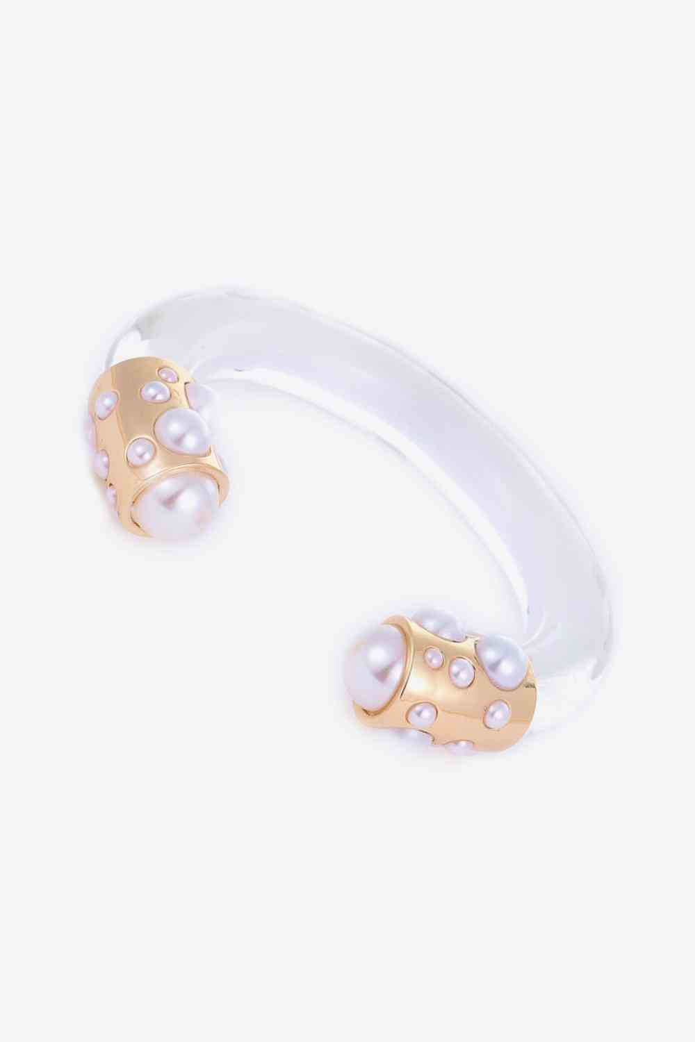 Luxurious Inlaid Pearl Bracelet