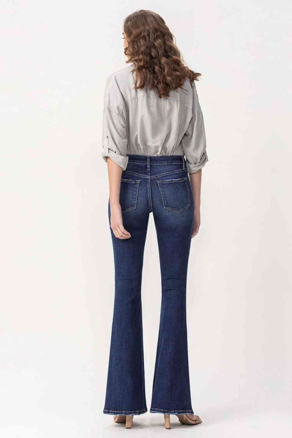 Washed Midrise Flare Jeans (24 - 22W)