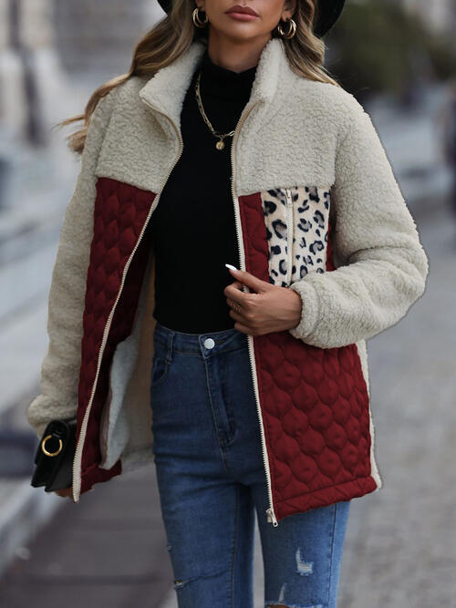 6 Comfy Classy Leopard Colorblock Jacket