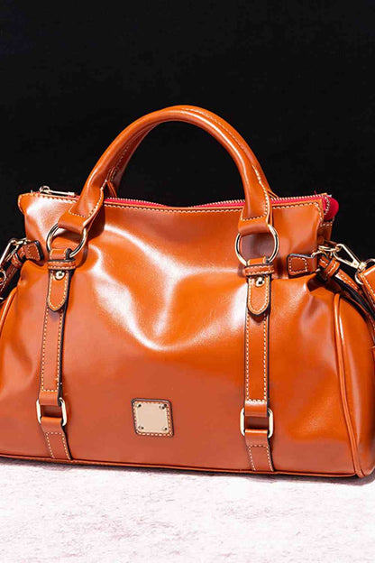 Classy Vegan Leather Handbag in 10 Colors