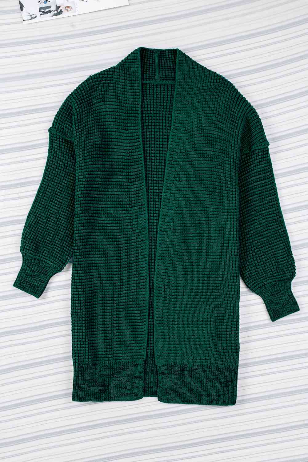 5 Woven Heather Longline Cardigan