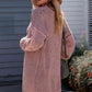 5 Woven Heather Longline Cardigan