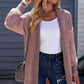 5 Woven Heather Longline Cardigan