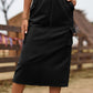 Drawstring Cargo Denim Skirt ( 4 Colors, S - 2X )