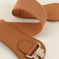Vegan Leather Buckle Elastic Belt ( 2 Colors)