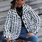 Houndstooth Button Down Jacket