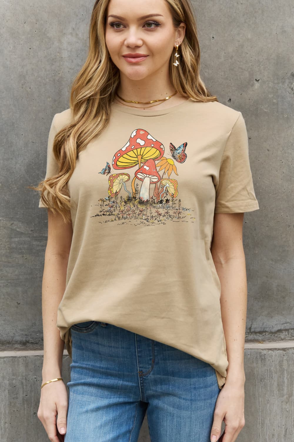 Mushroom Butterfly T-Shirt ( 4 Colors / S - 3X)