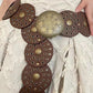 Zinc Alloy Vegan  Disc Belt