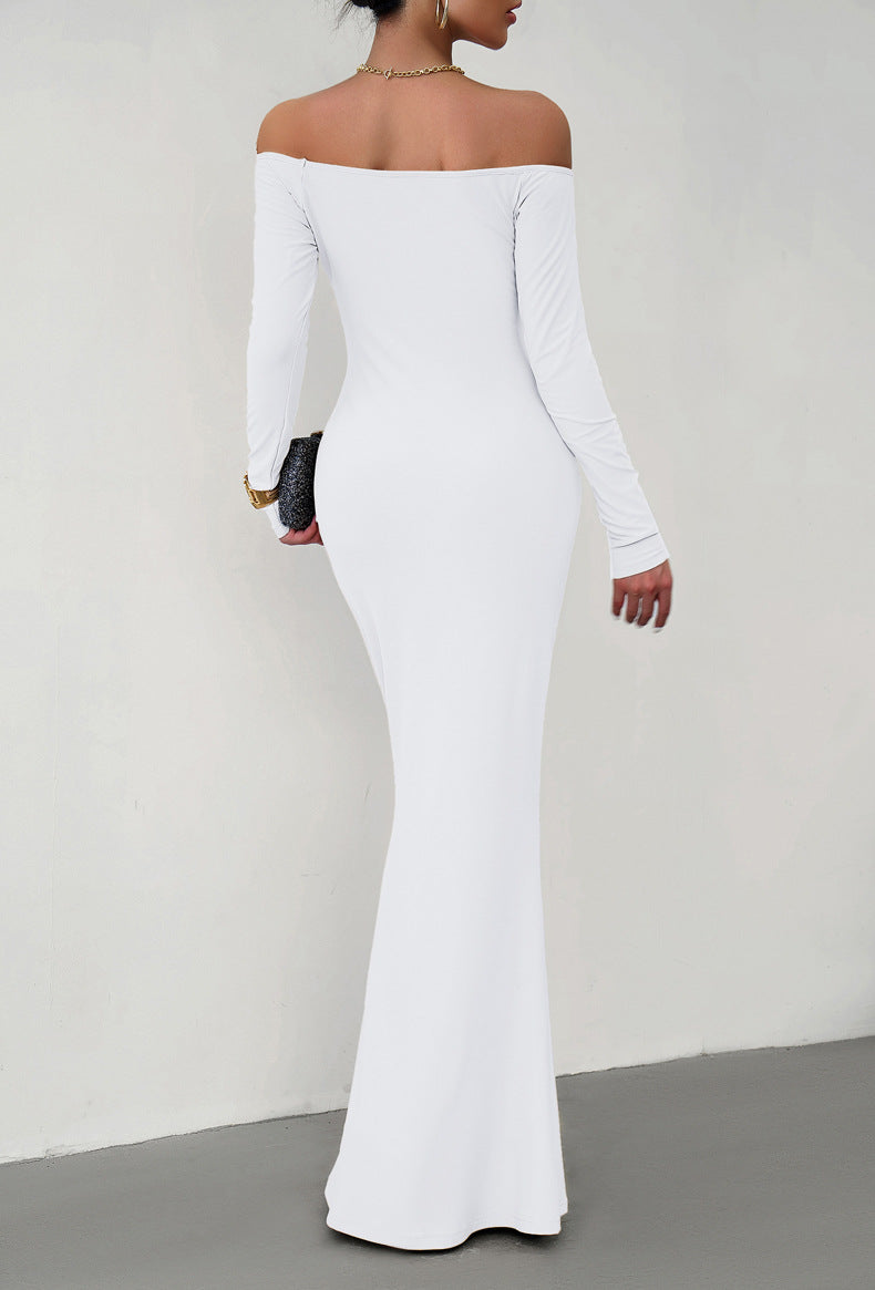 4 Elegant Off-Shoulder Maxi Dress