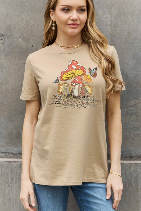 Mushroom Butterfly T-Shirt ( 4 Colors / S - 3X)