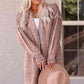 5 Woven Heather Longline Cardigan