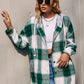 Plaid Boyfriend  Hoodie Jacket