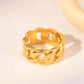 18K Gold Plated Chain Ring