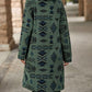 AGeometric Western Coat w/ Pockets
