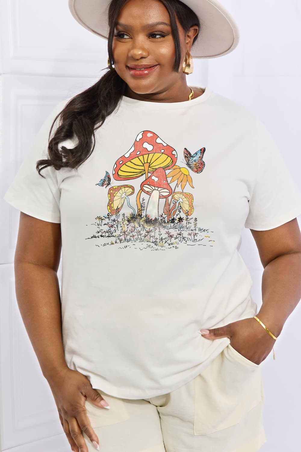 Mushroom Butterfly T-Shirt ( 4 Colors / S - 3X)