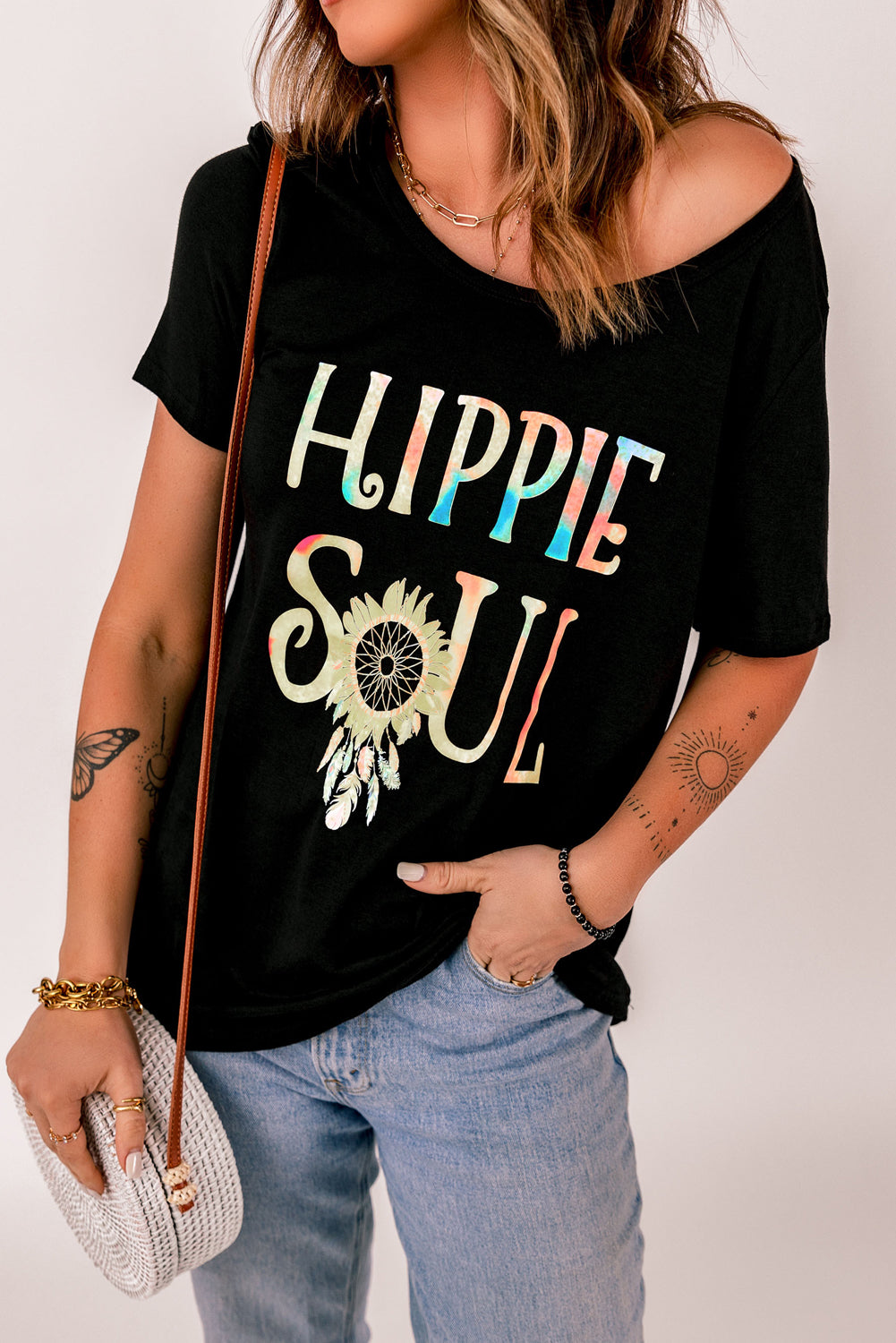 Boho Hippie Soul Rainbow T-Shirt ( S - 2X)