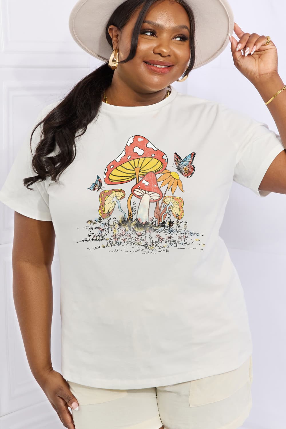 Mushroom Butterfly T-Shirt ( 4 Colors / S - 3X)
