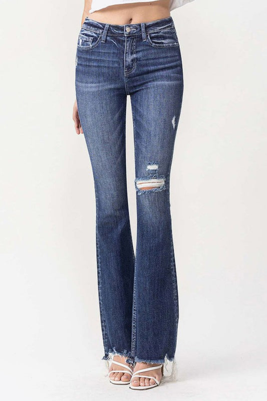 Classy Ultra Flattering High Rise Flare Jeans