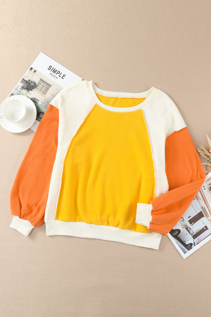 3 Comfy Color Block Sweatshirt (S - 2X)