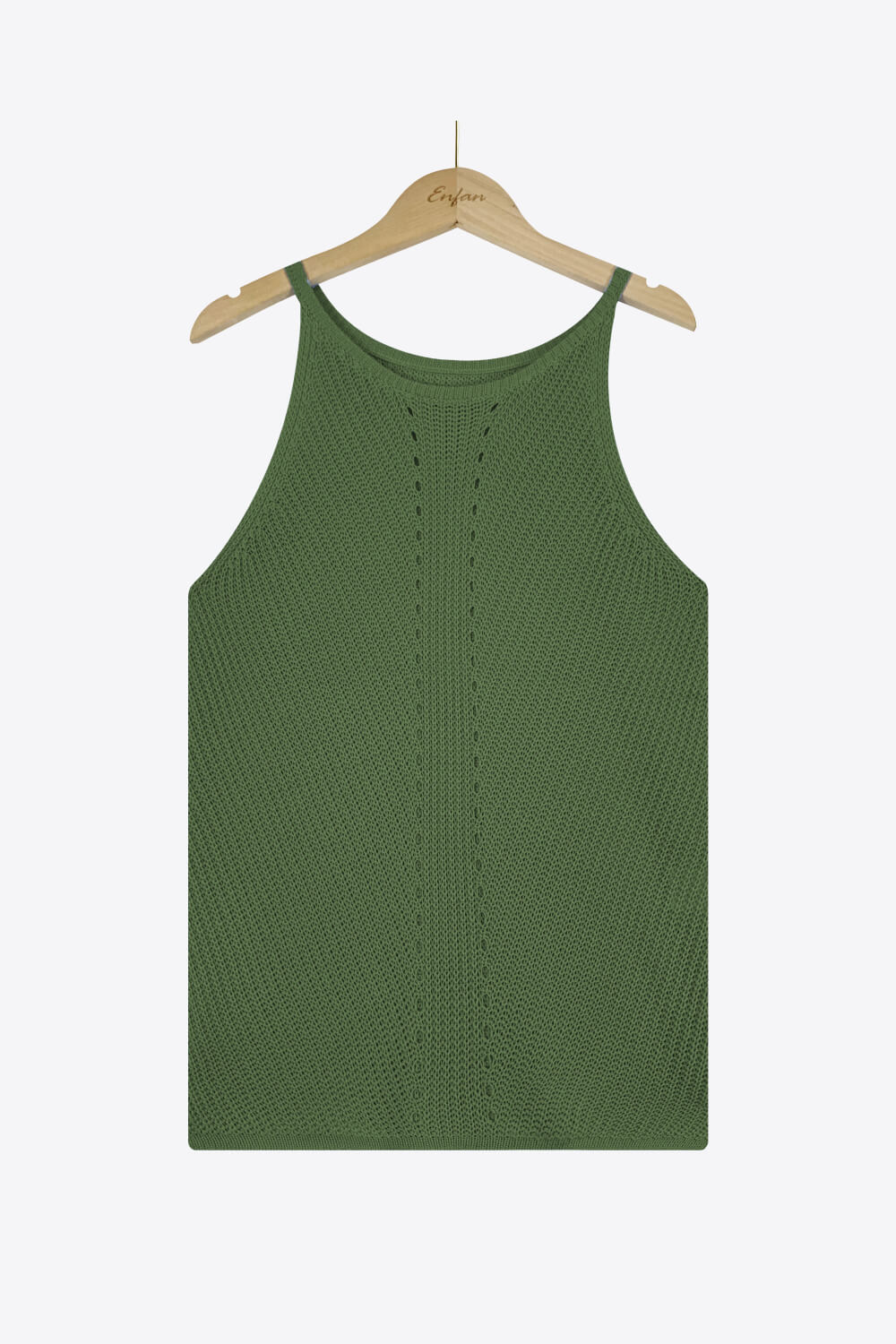 The Grecian Neck Knit Tank Shirt ( 10 Colors )