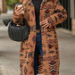 AGeometric Western Coat w/ Pockets