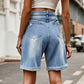 The Casual Distressed Denim Shorts ( S - 2X )