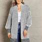 5 Woven Heather Longline Cardigan