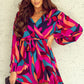 Chic Surplice Tie Waist Dress